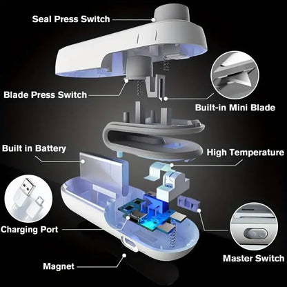 Diagram of a device with labeled components on a black background