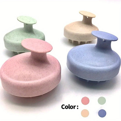 Four colorful silicone sponges on a white background with color swatches below.